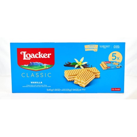 Gaufrettes vanille x5 POCKET - LOACKER - 225g