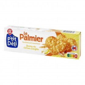 PALMIERS ZESTES CITRON 100G Pti Deli