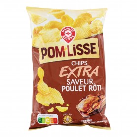 CHIPS ONDULEES POULET ROTI 135G POMLISSE