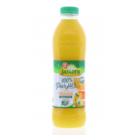 PUR JUS D'ORANGE SANS PULPE BOUTEILLE 1L JAFADEN