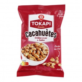 CACAHUETES GRILLEES A SEC 200G TOKAPI