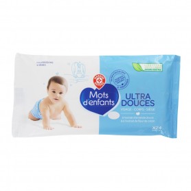 LINGETTES BEBE ULTRA DOUCE X24 MOTS DENFANTS