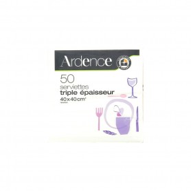 50 SERV 3PLIS 40CM BLANC ARDENCE