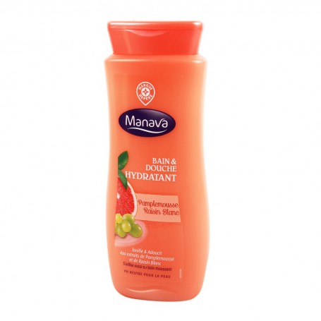 BAIN DOUCHE PAMPLEMOUSSE RAISIN BLANC 500ML MANAVA