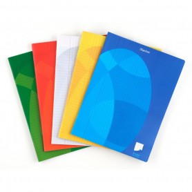 CAHIER 96P 24X32 SEYES PP ESQ