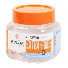 GEL COIFF FIX EXTRA-FORTE POT 250ML VITANOVE