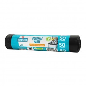 SACS POUBELLE HAUTE 50LX15 ELEMBAL