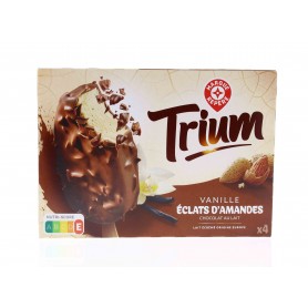 4 BATONNETS TRIUM VANILLE ET ECLATS D'AMANDES 314GR