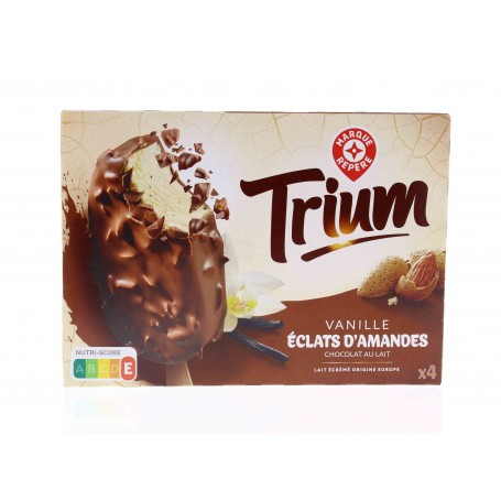 4 BATONNETS TRIUM VANILLE ET ECLATS D'AMANDES 314GR