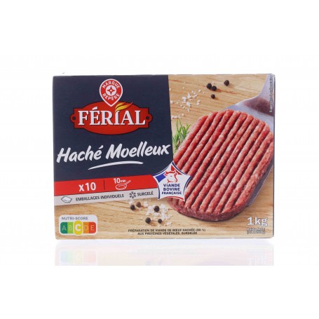 Steak Haché Moelleux - FERIAL - 10x100g (1kg)