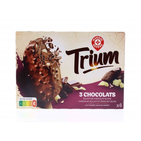 4 BATONNETS TRIUM TROIS CHOCOLATS 282GR