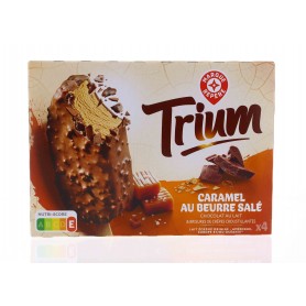 4 BATONNETS TRIUM CARAMEL BEURRE SALE 288GR