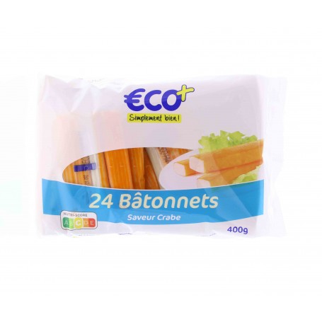 BATONNETS SAVEUR CRABE X24 400G ECO+