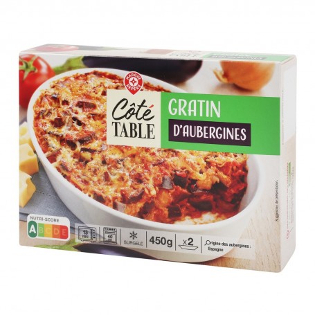 GRATIN AUBERGINES COTE TABLE 450G SURG