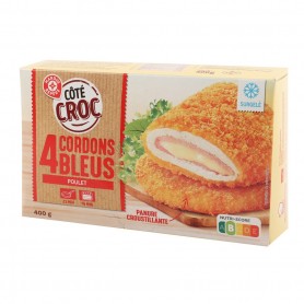 CORDONS BLEUS DE POULET SURG 400G COTE CROC