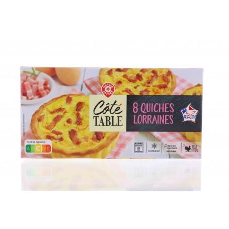 QUICHES LORRAINES 8X100G COTE TABLE