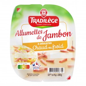 ALLUMETTES DE JAMBON 2X75G TRADILEGE