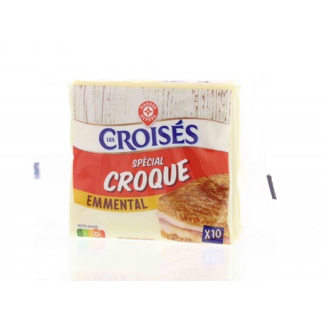 FROMAGE TRANCHE FONDU EMMENTAL X10 - 200G - LES CROISES
