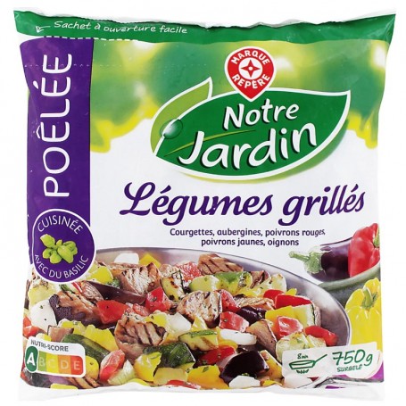 POELEE DE LEGUMES GRILLES-NOTRE JARDIN-750G