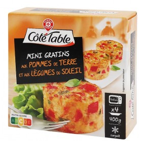 MINI GRATINS LEGUMES DU SOLEIL-COTE TABLE-400G