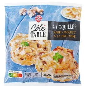 COQUILLES SAINT JACQUES-COTE TABLE- 4X90G