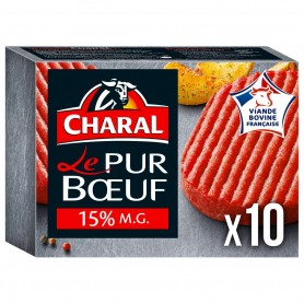 STEAK HACHE 15%MG 10 X 100G CHARAL
