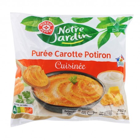 PUREE DE CAROTTES POTIRONS-NOTRE JARDIN-750G