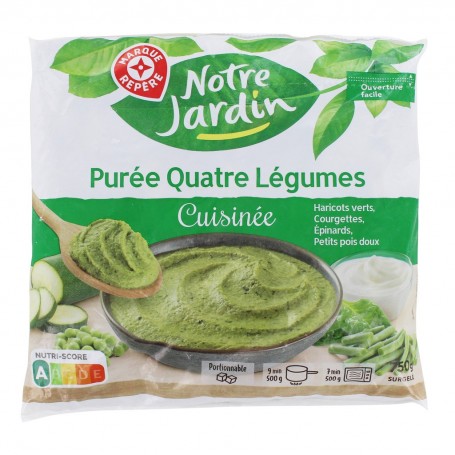 PUREE 4 LEGUMES-NOTRE JARDIN-750G