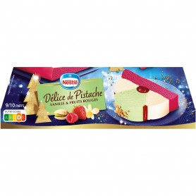 Bûche Nestlé Délice de Pistache Vanille Fruits rouges