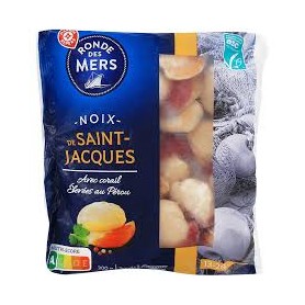 Noix de Saint-Jacques avec corail 300g surgelées