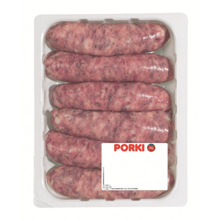 SAUCISSES FRAICHES X6 - PORKI