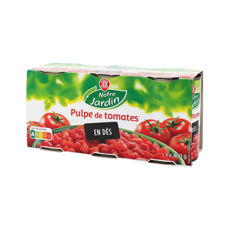 PULPE TOMATE (3X400Grs) NOTRE JARDIN 1.2KG