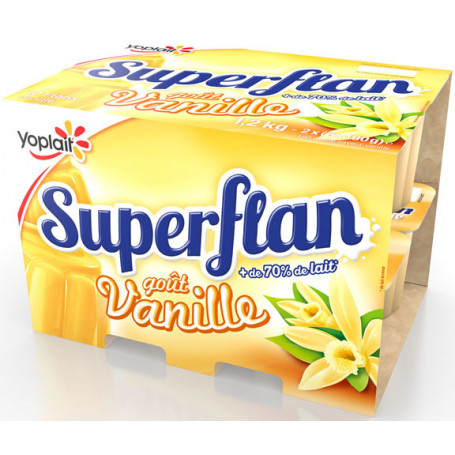 SUPERFLAN VANILLE-YOLPLAIT-12X100G