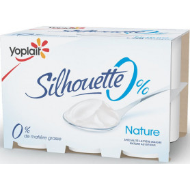 YAOURT NATURE SILHOUETTE 0%-YOPLAIT-X12