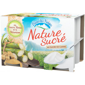 YAOURT NATURE SUCRE-PITON DES NEIGES-12X125G