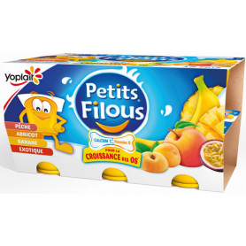 PETITS FILOUS FRUITS JAUNES-YOPLAIT- X12
