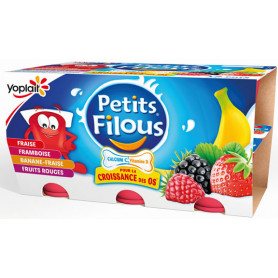 PETITS FILOUS FRUITS ROUGES-YOPLAIT- X12