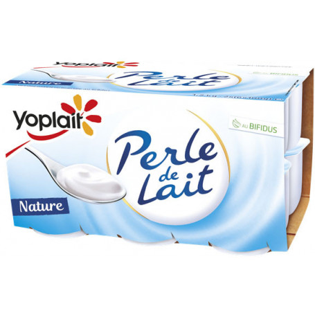 YAOURTS PERLE DE LAIT NATURE-YOPLAIT-12X100G