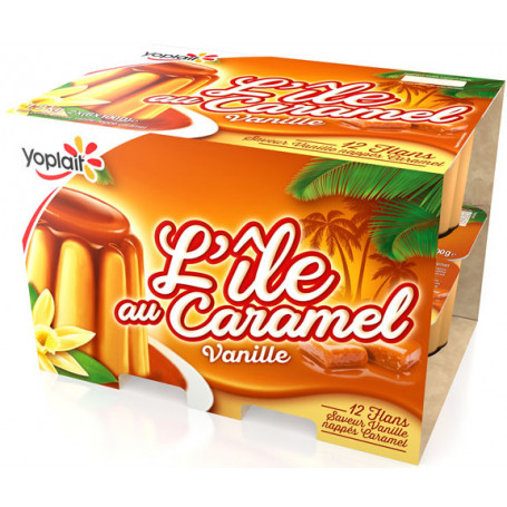 Desserts Flan Ile caramel 12X100g YOPLAIT