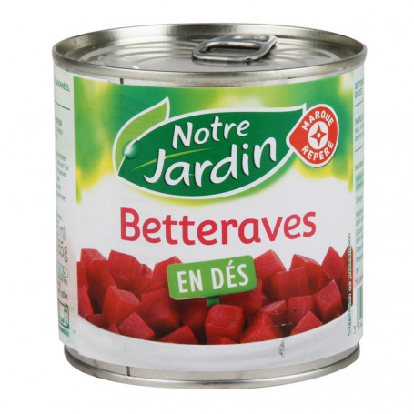 Betteraves en dés - Notre Jardin - 265 g