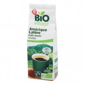 CAFÉ MOULU AMÉRIQUE LATINE-BIO VILLAGE-250G