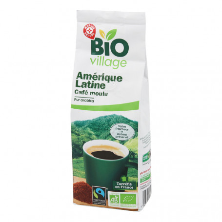 CAFÉ MOULU AMÉRIQUE LATINE-BIO VILLAGE-250G