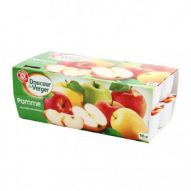 COMPOTE ALLEGEE (16x100G) POMME DOUCEUR DU VERGER 1.6KGS