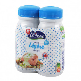 Crème légère UHT 12% MG - DELISSE - 2 x 25 cl