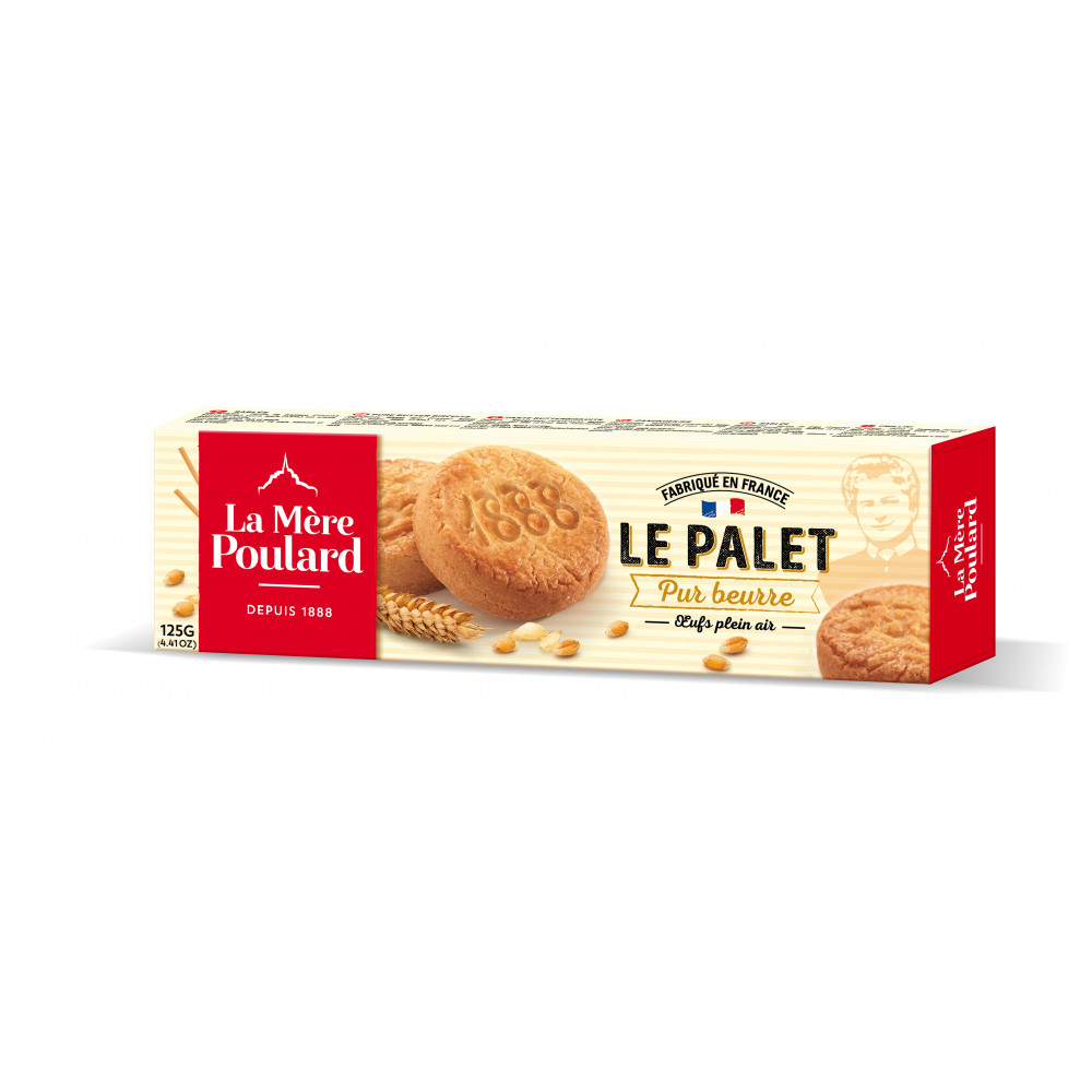 Palets Pur Beurre 2 sachets de 4 biscuits La Mère Poulard 125Grs - Drive  Z'eclerc