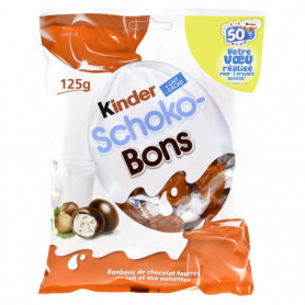 BONBON CHOCOLATE SCHOKO-BONS KINDER SACHET DE 125GRS