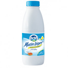 Lait Matin LÃ©ger Lactel Sans lactose - 1L