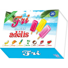 Glaces Fri Adelis multi parfums x20