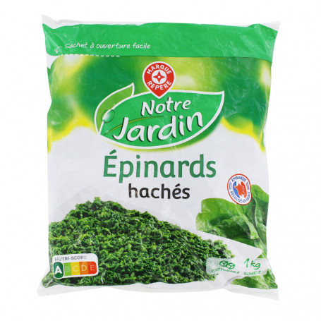 EPINARDS HACHES-NOTRE JARDIN-1KG