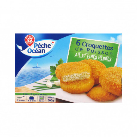 CROQUETTES DE POISSON AIL FINES HERBES-PECHE OCEAN-300G